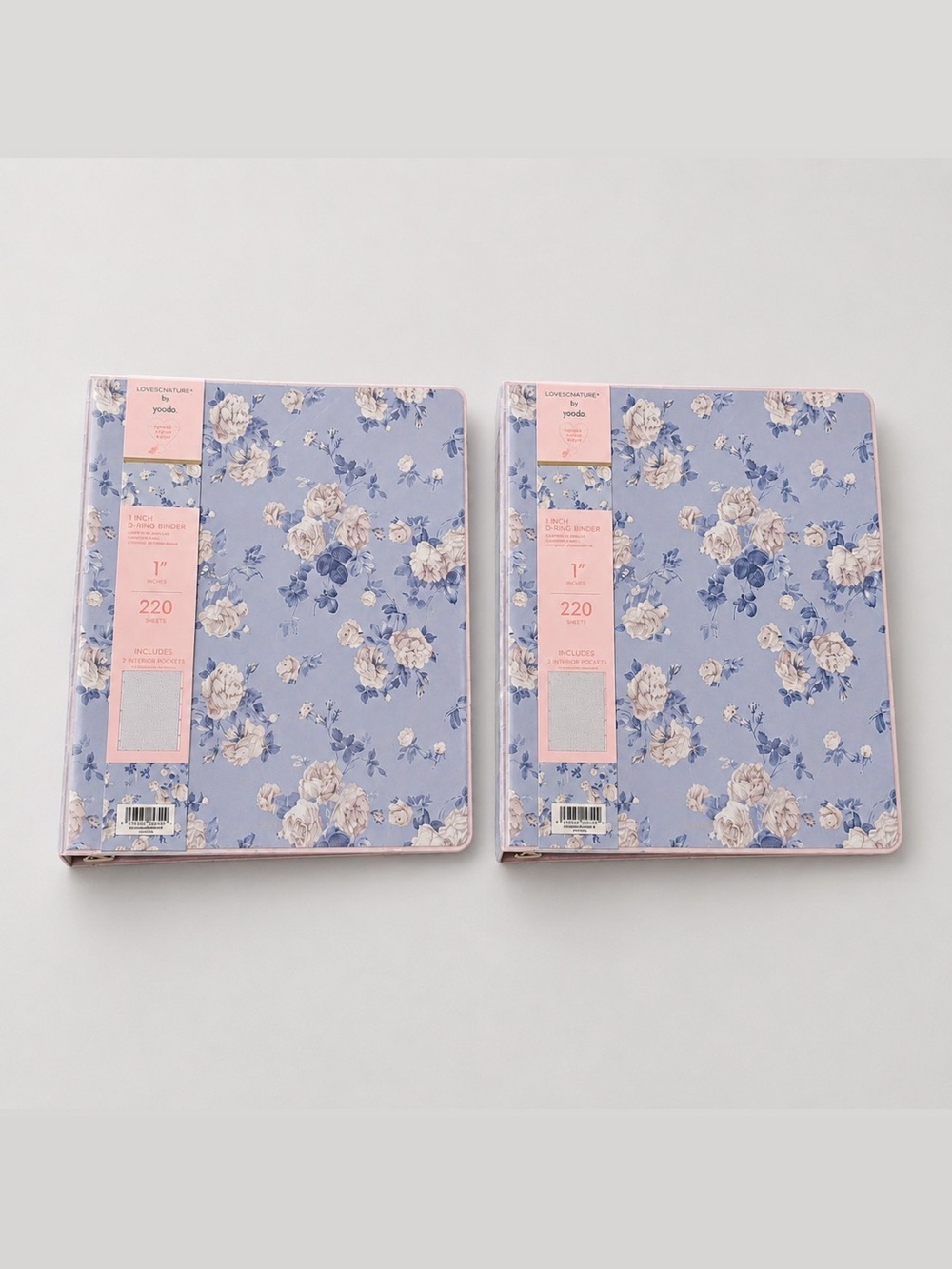 LoveShackFancy Everblooming Rosettes 3 Ring Binder Set of 2